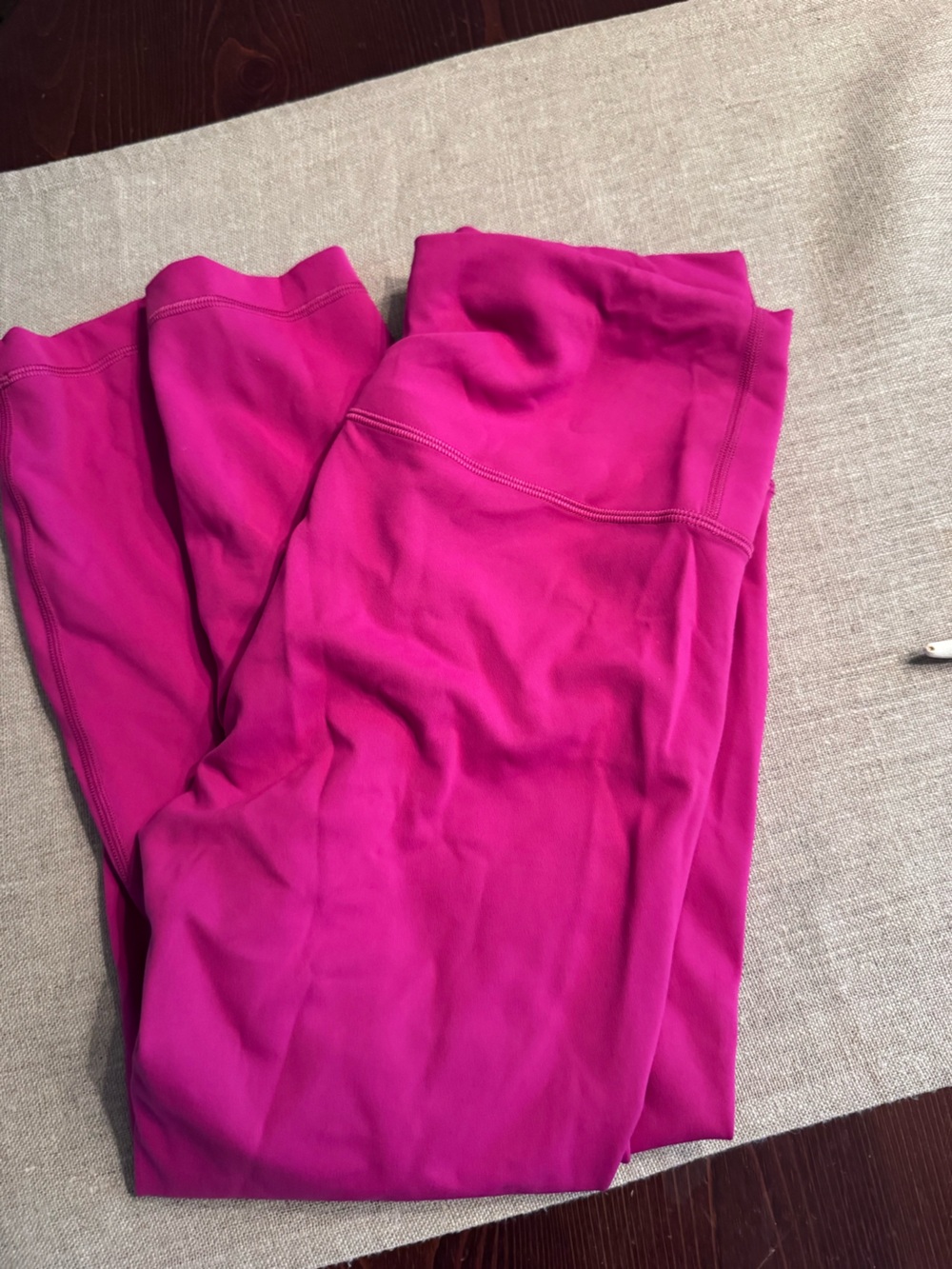 Lululemon high rise wunder under 25" leggings raspberry pink size 8